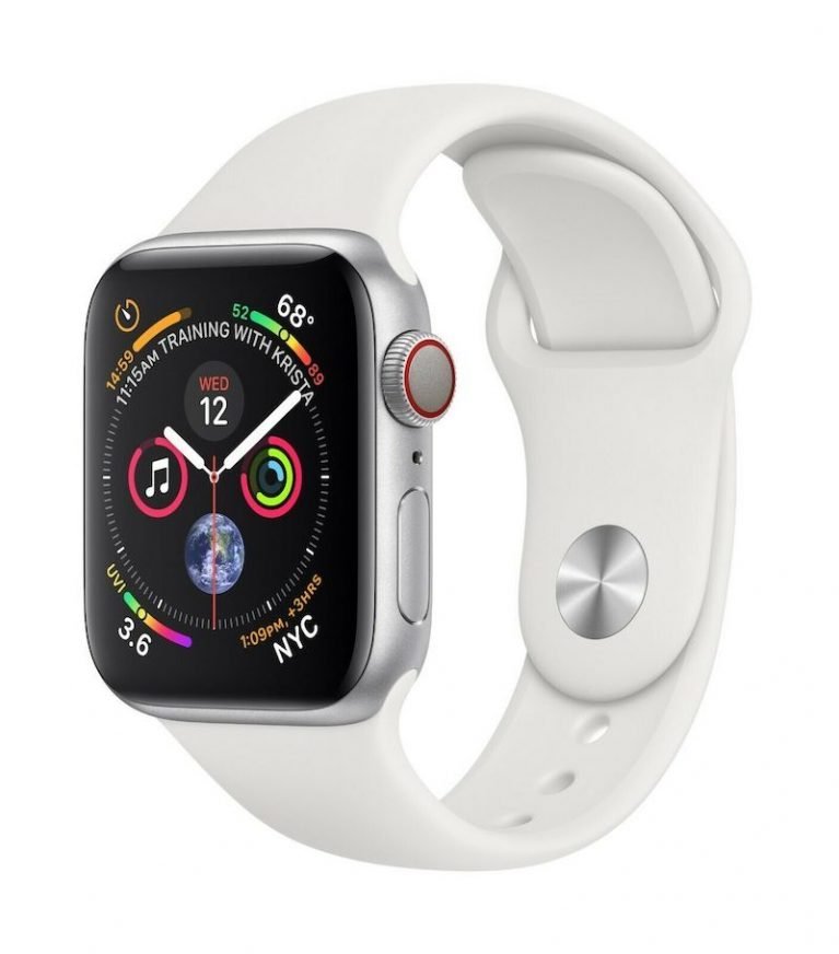 apple watch serie 4 alluminio argento