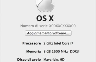 trovare il modello e il numero di serie del Mac