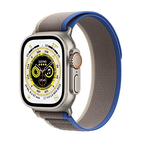 Apple Watch Ultra Trail Loop Blu-Grigio