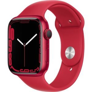 Smartwatch Apple Watch Serie 7 GPS cassa 45mm in alluminio rosso con cinturino