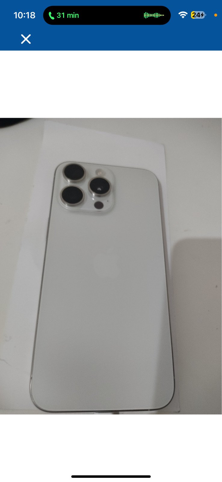iPhone 15 Pro Max 256Gb Titanio bianco