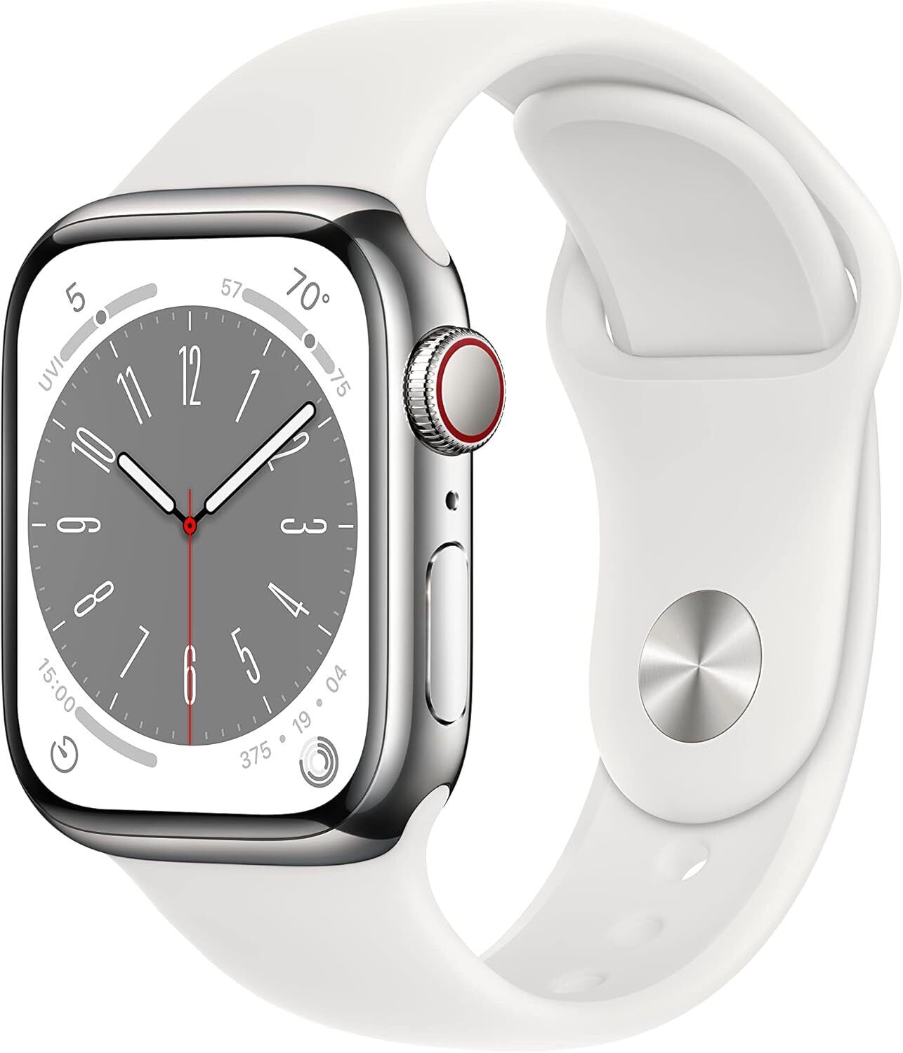 Apple Watch Serie 8 41mm Acciaio Argento